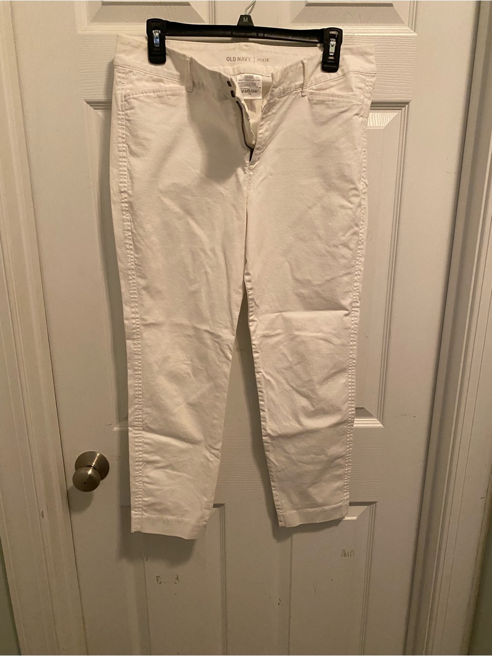 Old Navy Pixie White Stretch Crop Pants